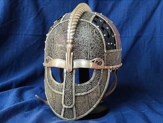 Valsgärde-5 helmet, fully decorated. VI-VII A.D. - TRUE HISTORY